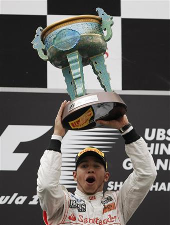 中国GPで今季初勝利を挙げたルイス・ハミルトン
