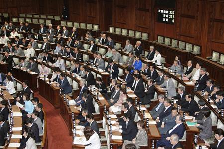 議員立法で提出されたスポーツ基本法案は6月17日の参院本会議で可決、成立した(共同)