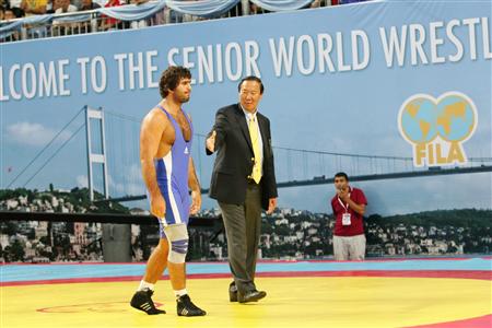 イラン選手の放棄により、不戦勝となったイスラエルの選手