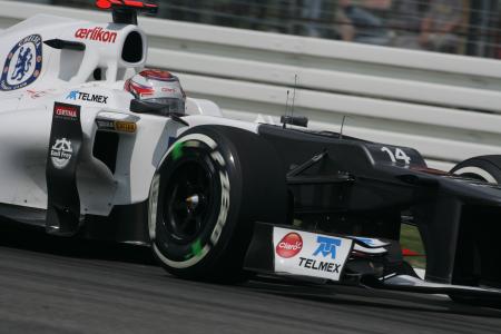 ドイツ・グランプリで4位に繰り上がり、自己最高を更新した小林可夢偉 Sauber