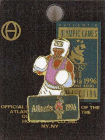 1996年アトランタ五輪のボクシング競技公式記念ピンバッジ