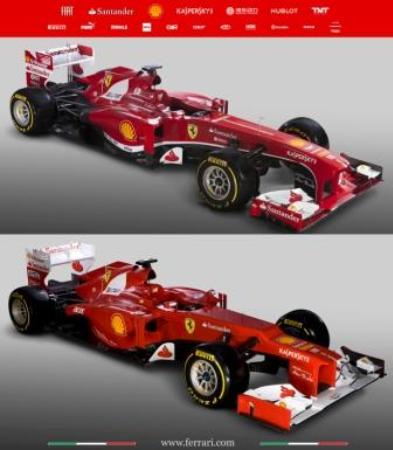 上が段差ノーズを解消したマシン。美しいマシンは速いという定説は実証されるか Ferrari
