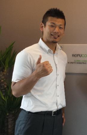 ハンドボール日本リーグの初代マーケッティング部長として精力的に発展に取り組む東俊介氏(本人提供)