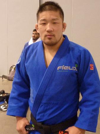 「世界一強い男」を目指す石井はトレーニングの一環として柔道にも取り組み、昨春は全米体重別選手権に出場した(2013年4月14日、米バージニアビーチで。森本任撮影)