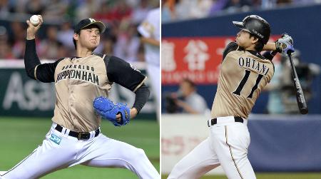 二刀流に挑戦する日本ハムの大谷