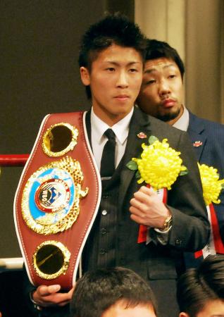 ボクシングの2014年男子プロ最優秀選手に初選出された井上尚弥