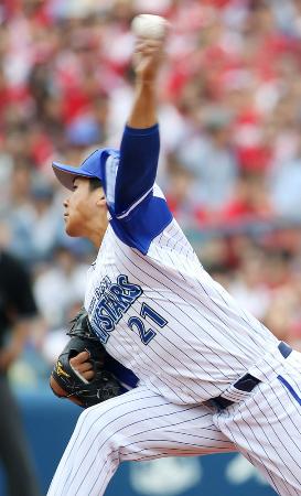 広島戦に先発、4勝目を挙げたDeNA・今永=横浜