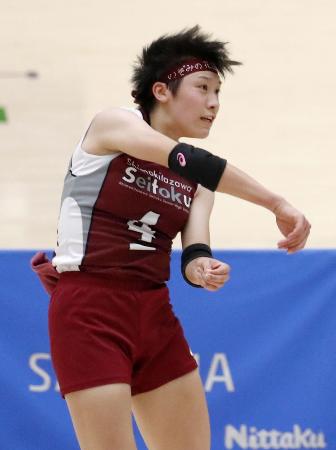 下北沢成徳を2大会ぶり3度目となる夏の王座へ導いたバレーボール女子の石川真佑=津市産業SC
