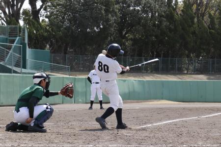 3月22日、前橋市民球場で行われた前橋中央ボーイズの紅白戦