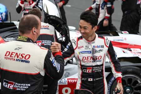 ルマン24時間を連覇するとともに日本人初のWEC総合王者に輝いた中嶋一貴(C)TOYOTA Gazoo Racing
