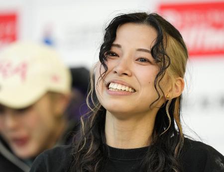 中村真緒=昨年2月