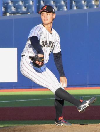 日本先発の毛利＝ハードオフ新潟 