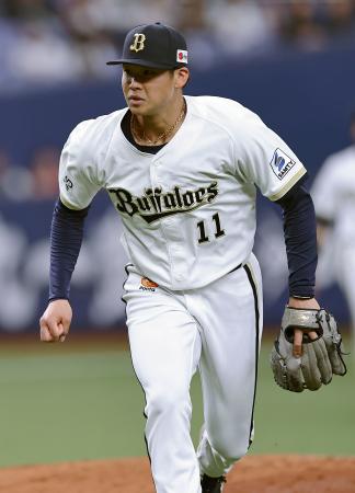 広島戦に先発し、５回無失点と好投したオリックス・山下＝京セラドーム 