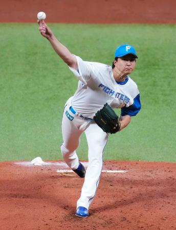 西武とのオープン戦に先発し、毎回安打を許すも５回無失点でしのいだ日本ハム・達＝エスコンフィールド 