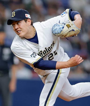 楽天戦に先発したオリックス・九里＝京セラドーム 