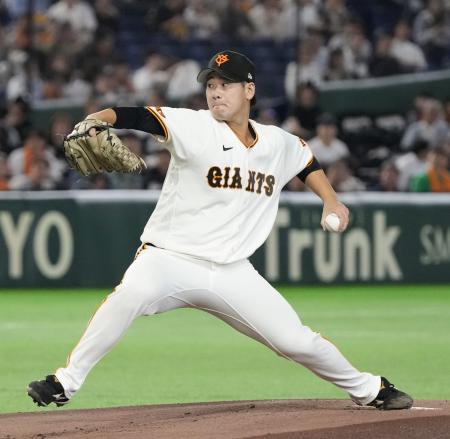 ロッテ戦に先発した巨人・井上＝東京ドーム 