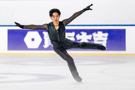 男子フリー　演技する蛯原大弥＝アンカラ（ＩＳＵ提供・ゲッティ＝共同） 