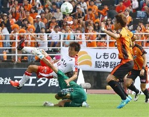 J2熊本、8戦ぶり勝利 山口に2-0