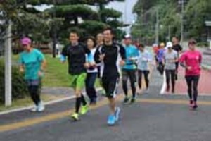 下関走ろう会、大会前最後の練習会 下関海響マラソン