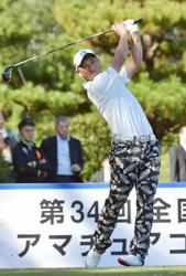 都道府県対抗ゴルフ 茨城、我慢のゴルフで好位置