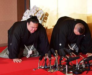 稀勢の里、72代横綱 「名に恥じぬよう精進」