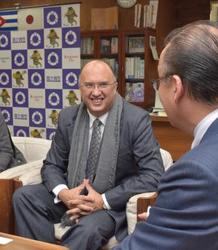 東京五輪 柔道合宿 龍ケ崎市を候補に キューバ大使が市長表敬