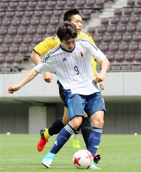 サッカー U-20代表候補練習試合 小川(磐田)2得点
