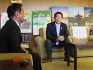 スポーツ庁 鈴木大地長官が視察 山口県知事を訪問
